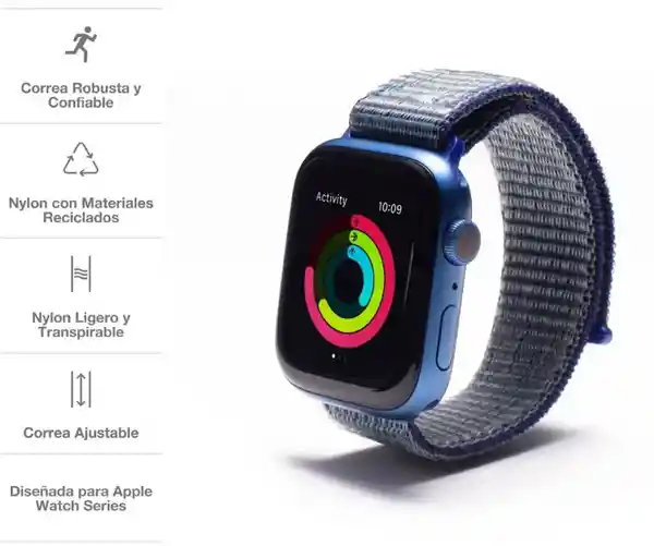 Gear4 Correa Deportiva Para Apple Watch Azul Marino 45-44-42 mm