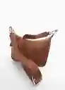 Bolso M Romo Cuero Talla 99 Mujer Mango