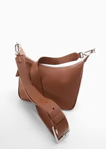 Bolso M Romo Cuero Talla 99 Mujer Mango