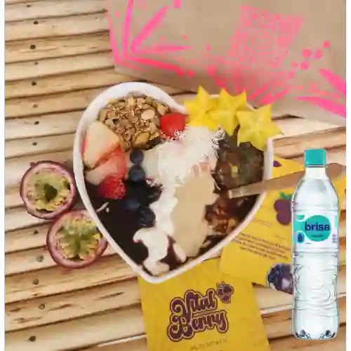 Combo Bowl Açai Exotico Mediano + Brisa Sin Gas 600ML