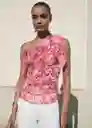 Top Corinne Fucsia Talla M Mujer Mango