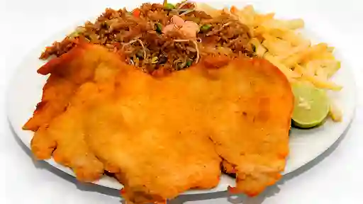 Arroz Chino con Chop Suey Chuleta 1