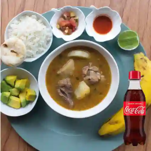 Combo Cazuela Sancocho de Res +Cocacola Orig 250ml
