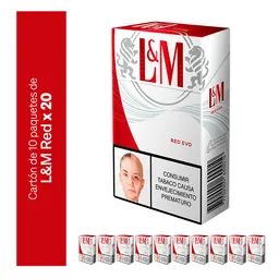 L&M Cigarrillos Red Cartón