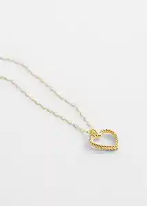 Collar Love Oro Talla 99 Mujer Mango