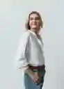 Camisa Pombi Mujer Crudo Puro Claro Talla M 512G330 Naf Naf