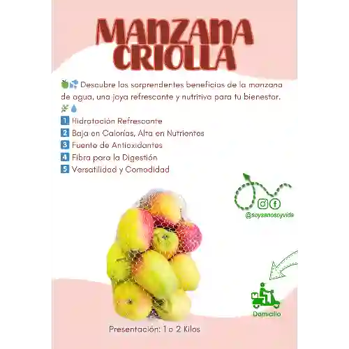 Malla de Manzana Criolla por Kilogramo