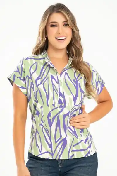 Camisa Siena Color Verde Olivo Talla L Ragged