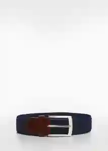 Cinturón Elástico Navy Talla 90 Hombre Mango