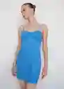 Vestido Blair Azul Talla XL Mujer Mango