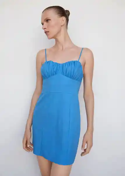 Vestido Blair Azul Talla XL Mujer Mango