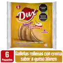 Dux Galletas Tipo Sándwich con Crema Sabor a Queso Blanco