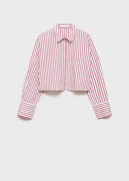 Camisa Honey Rojo Talla M Mujer Mango