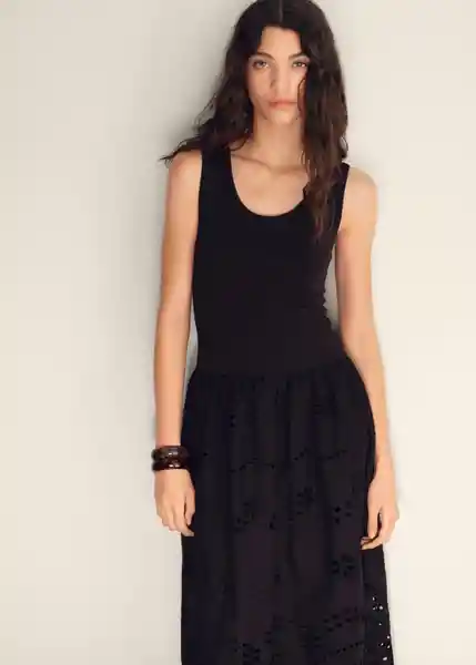 Vestido Toad Negro Talla XS Mujer Mango