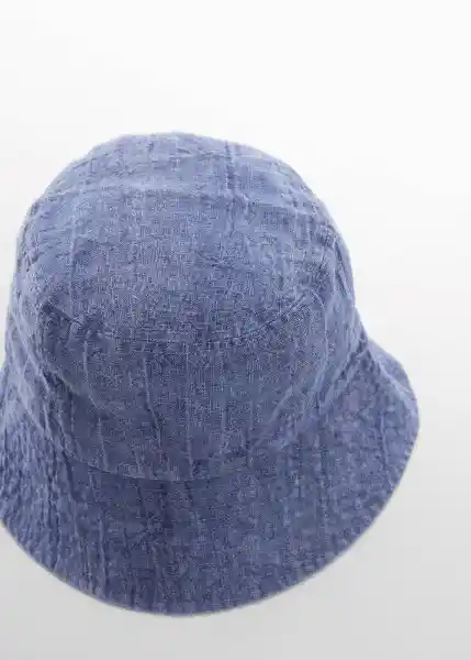 Sombrero Linen Indigo Talla 99 Niñas Mango