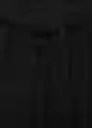 Pantalón Linen Negro Talla S Mujer Mango