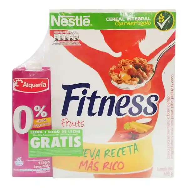 Fitness Cereal Fruits + Alquería Leche 0%