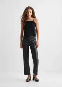 Pantalón Street Negro Talla 20 Teen Niñas Mango