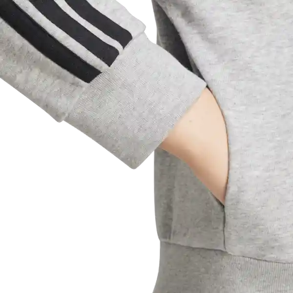 Adidas Chaqueta 3S Ft Fz Hd Lifestyle Mujer Gris Talla S