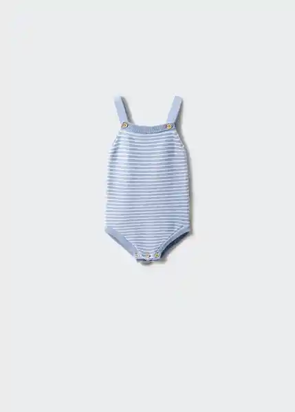 Enterizo Pelele Sea Celeste Talla 67 Niños Mango