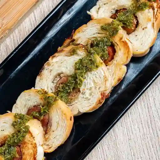 Choripanes con chimichurri