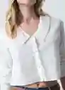 Camisa Yana Mujer Crudo Puro Claro Talla M 413G361 Naf Naf