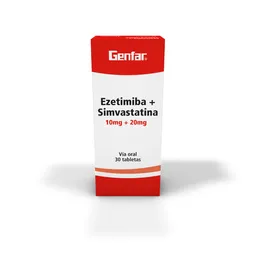 Genfar Ezetimiba/Simvastatina (10 mg/20 mg) 
