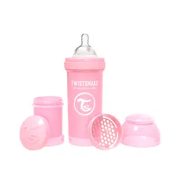 Twistshake Biberón Anticólico Rosado