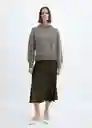 Falda Catania Khaki Talla XL Mujer Mango