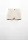 Short Mini Beige Talla 22 Niñas Mango