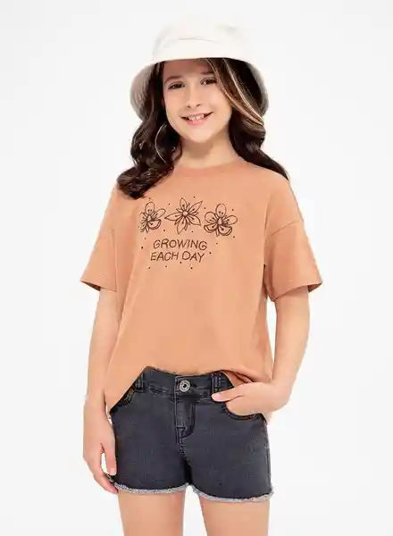 Gef Short Índigo Infantil Denim Oscuro Talla 6