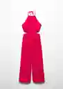 Enterizo Mono Lyny Fucsia Talla XL Mujer Mango