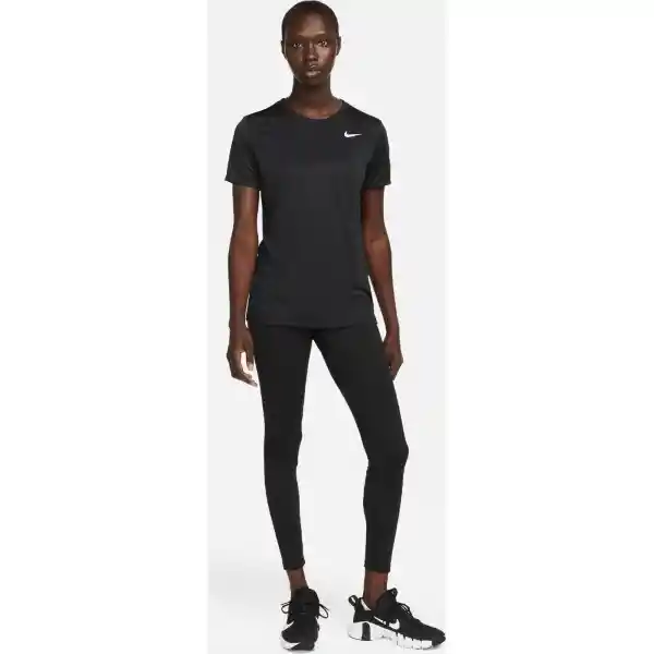 Nike Camiseta Dri-Fit Tee Rlgd Lbr Para Mujer Negro Talla L