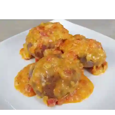 Papa Chorreada con Huevo y Chorizo