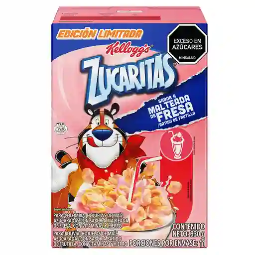 Zucaritas Hojuela de Maíz Azúcar Sabor Malteada de Fresa