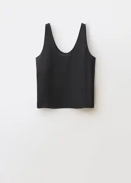 Top Bernies Negro Talla M Mujer Mango