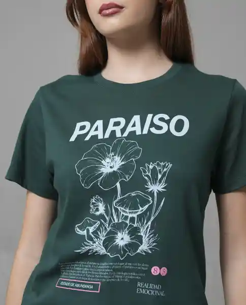 Camiseta Mujer Verde Talla M 209G010_VER194726 Rifle