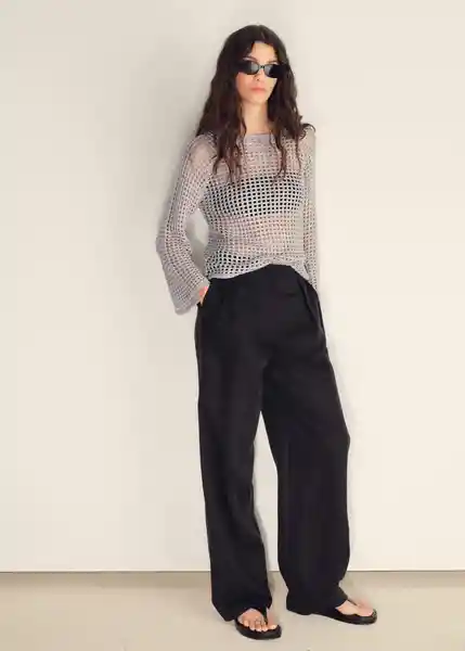 Jersey Netto Plata Talla S Mujer Mango