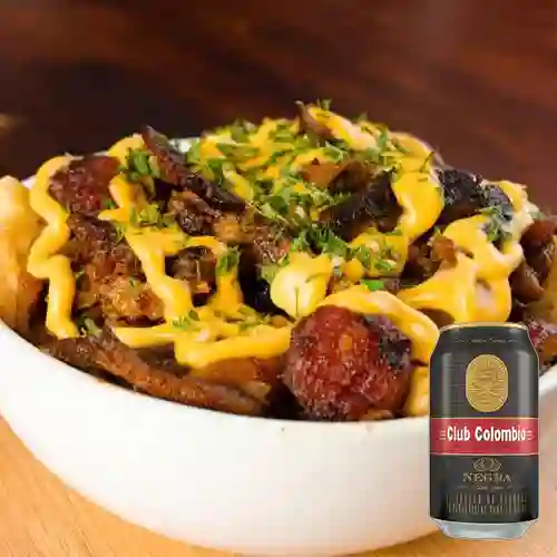 Combo Papa Burger Pork + Club col. Negra Lta 330ml