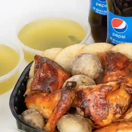 1/2 Super Pollo en Combo