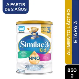Formula Infantil Similac 3 kid Con Hmo 850 Gramos