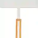 Lámpara Mesa Madera Tela 110V Blanco 48 cm Diseño 0001