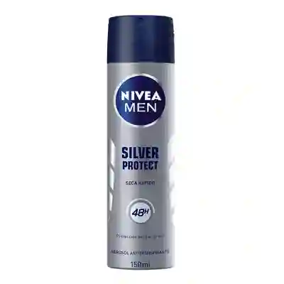 Nivea Men Antitraspirante Aerosol Silver Protect Antibacterial Seca Rápido 48H