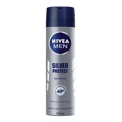 Nivea Men Antitranspirante Silver Protect Seca Rapido en Aerosol 