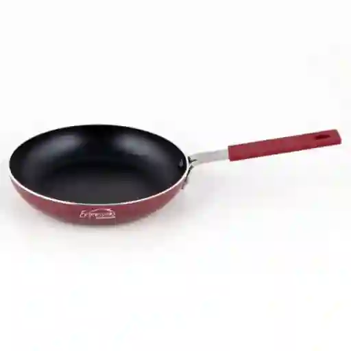 Sartén Elaborado en Aluminio Con Recubrimiento en Antiadherente. Tiene Mango Lateral Con Bakelita. Forma Circular 16  cm. Apto Para el Contacto Con Alimentos. Superficie Lisa. Contraste Brillante. Color Berenjena. Sku 201423