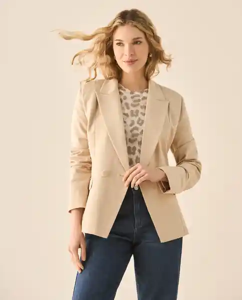 Chaqueta Beige Arena Claro Talla M 423G220 Esprit