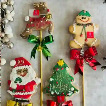 Galleta de figura navideñas