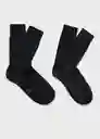 Pack Calcetines Scotbla Negro Talla 42 Hombre Mango