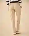 Pantalón Beige Polvo Claro Talla S 132G000 Esprit