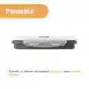 Contenedor de Alimentos Silicona Serie Silver Grey Negro Miniso